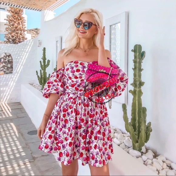 BLOGGERS FAV ZARA FLORAL PRINTED DRESS WITH BELT - Picture 6 of 8